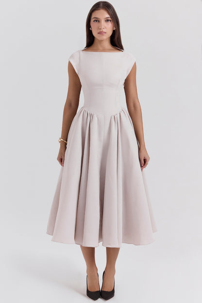 Samira Satin Midi Dress