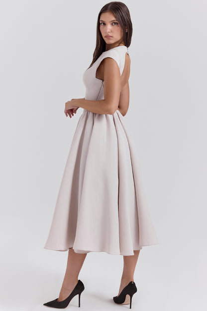 Samira Satin Midi Dress