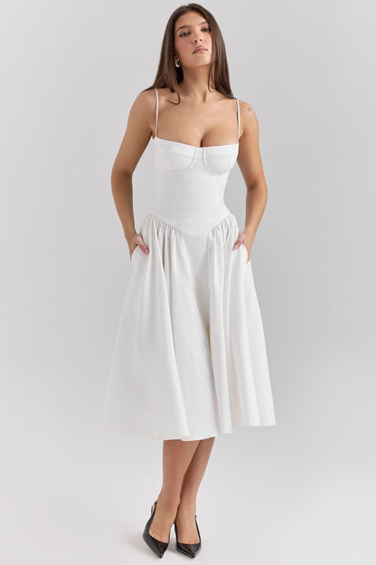 Celine Corset Midi Dress